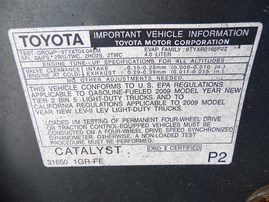 2009 TOYOTA TACOMA CREW CAB SR5 PRERUNNER GRAY 4.0 AT 2WD Z20275